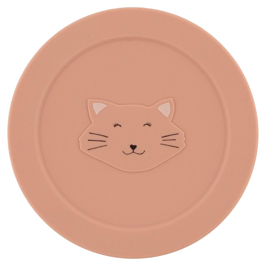 Silicone snack pot with lid - Mrs. Cat